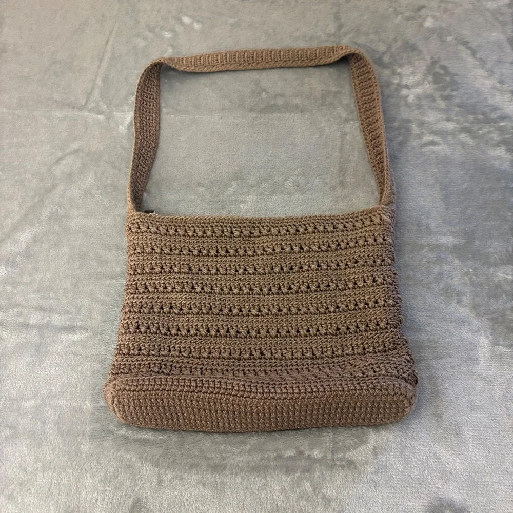 The Sak Crochet Shoulder Bag Womens Medium Brown Good